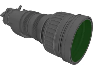 Canon J20ax8B 8-160mm Broadcast Lens 3D Model