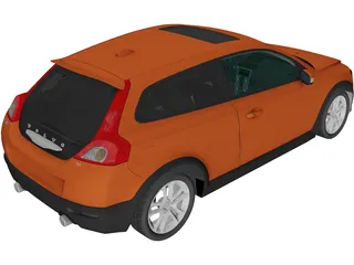 Volvo C30 T5 R-Design (2008) 3D Model