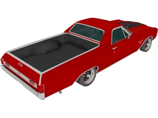 Chevrolet El Camino SS 454 (1970) 3D Model