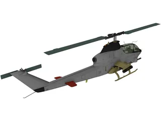 AN-12 Helicopter 3D Model