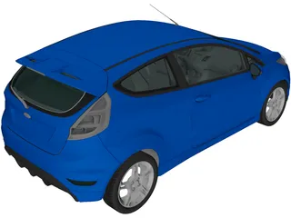 Ford Fiesta Zetec S (2009) 3D Model