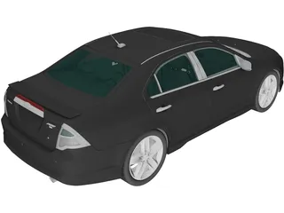 Ford Fusion Sport (2010) 3D Model