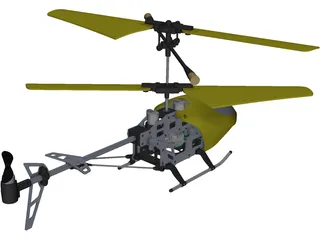 RC Helicopter 3D Model