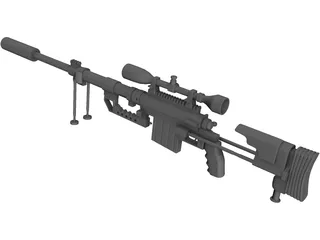 CheyTac M-200 Intervention 3D Model