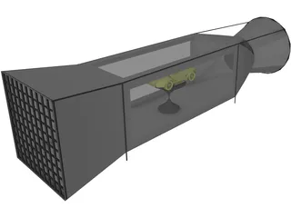 Wind Tunnel 3D Model