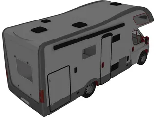 Fiat Ducato Camper Riviera 3D Model