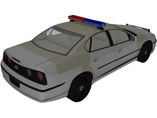 Chevrolet Impala Police Car (2003) 3D Model