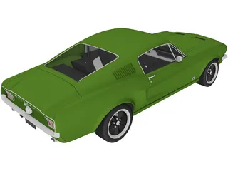 Ford Mustang Bullit (1967) 3D Model