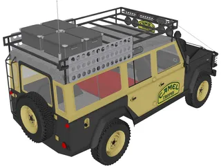 Land Rover Defender 110 Camel Trophy 3D Model