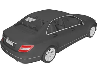 Mercedes-Benz C-class (2012) 3D Model