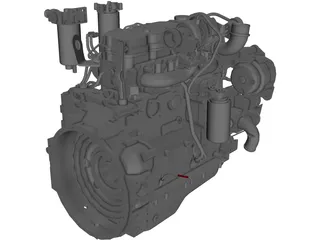 Engine Cummins QSB4.5TAA 3D Model