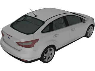 Ford Focus Sedan (2011) 3D Model