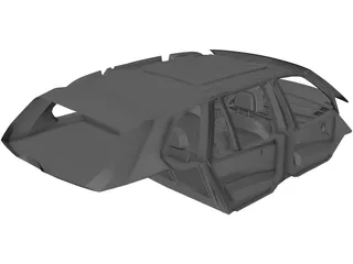 Interior BMW X5 M (2011) 3D Model
