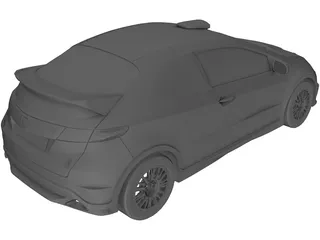 Honda Civic 3-door 3D Model