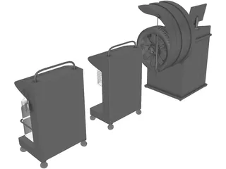 Tire Fitting Equipment 3D Model