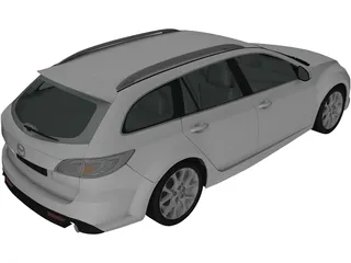 Mazda 6 Wagon (2011) 3D Model