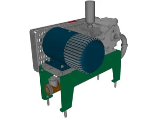 Vacuum Pump 3D Model