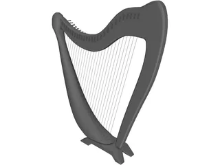 Harp 3D Model