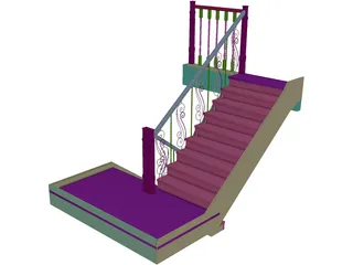 House Stairs 3D Model