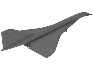 Tupolev Tu-144 3D Model