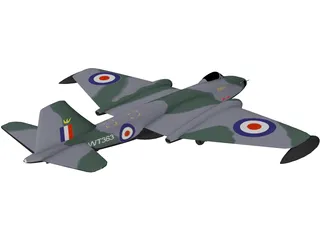 English Electric BAC Canberra B 8 3D Model