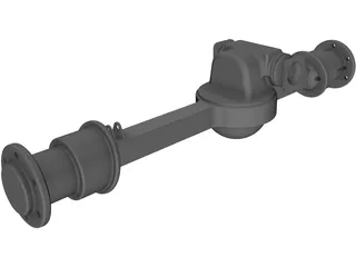 Rockwell Front Axle 3D Model