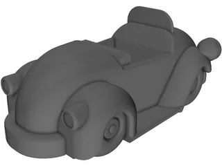 Cartoon Car 3D Model