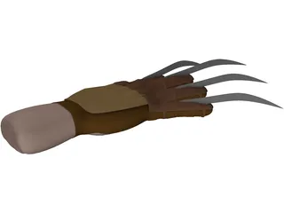 Freddy Krueger Hand 3D Model