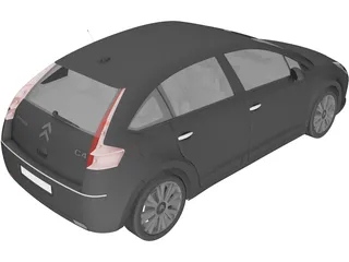 Citroen C4 (2009) 3D Model