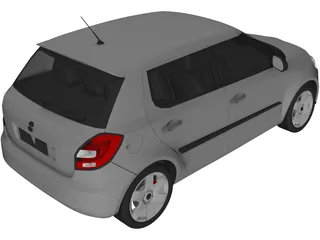 Skoda Fabia II (2010) 3D Model