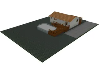 House Chalet Tectobois 3D Model