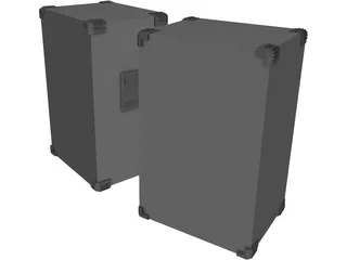 Speaker 3 Way Pair 3D Model