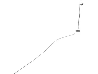 Halogen Floor Lamp 3D Model