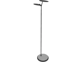 LED Telescope Floor Lamp 3D Model