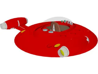 UFO Toy Model 3D Model