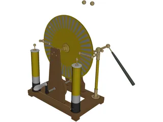 Wimshurst Machine 3D Model