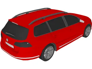 Volkswagen Passat B7 Variant (2012) 3D Model