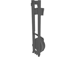 Floor Row Machine 3D Model