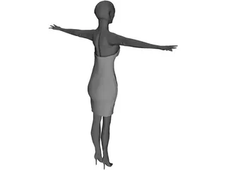 Woman Manikin 3D Model