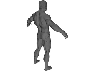 Super Human 3D Model