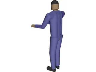 Man Worker 3D Model