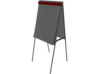 Flip Chart 3D Model