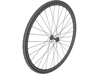 Bike Front Wheel 3D Model