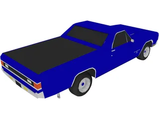 Chevrolet El Camino SS 454 3D Model