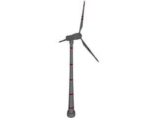 Wind Turbine 3D Model