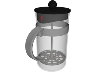 French Press 3D Model