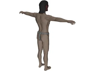 Mayan Native 3D Model