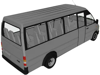 Volkswagen LTM Bus 3D Model