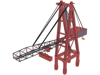 STS Port Crane 3D Model