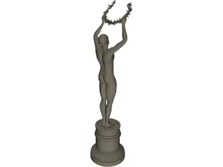 Award Statue 3D Model